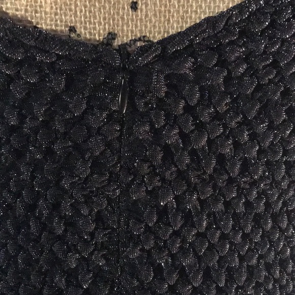 One piece full length silver and black dress - Picture 3 of 4